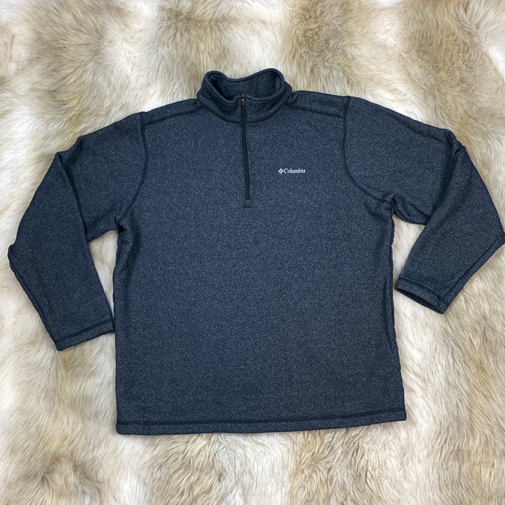 Columbia Fleece Lined Long Sleeve Pull-Over Half Zip Jacket, Size XL